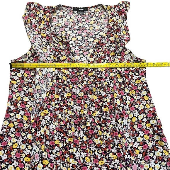 Sanctuary Clementine Ruffle Rayon Floral Print Blouse Size Small - Picture 9 of 12